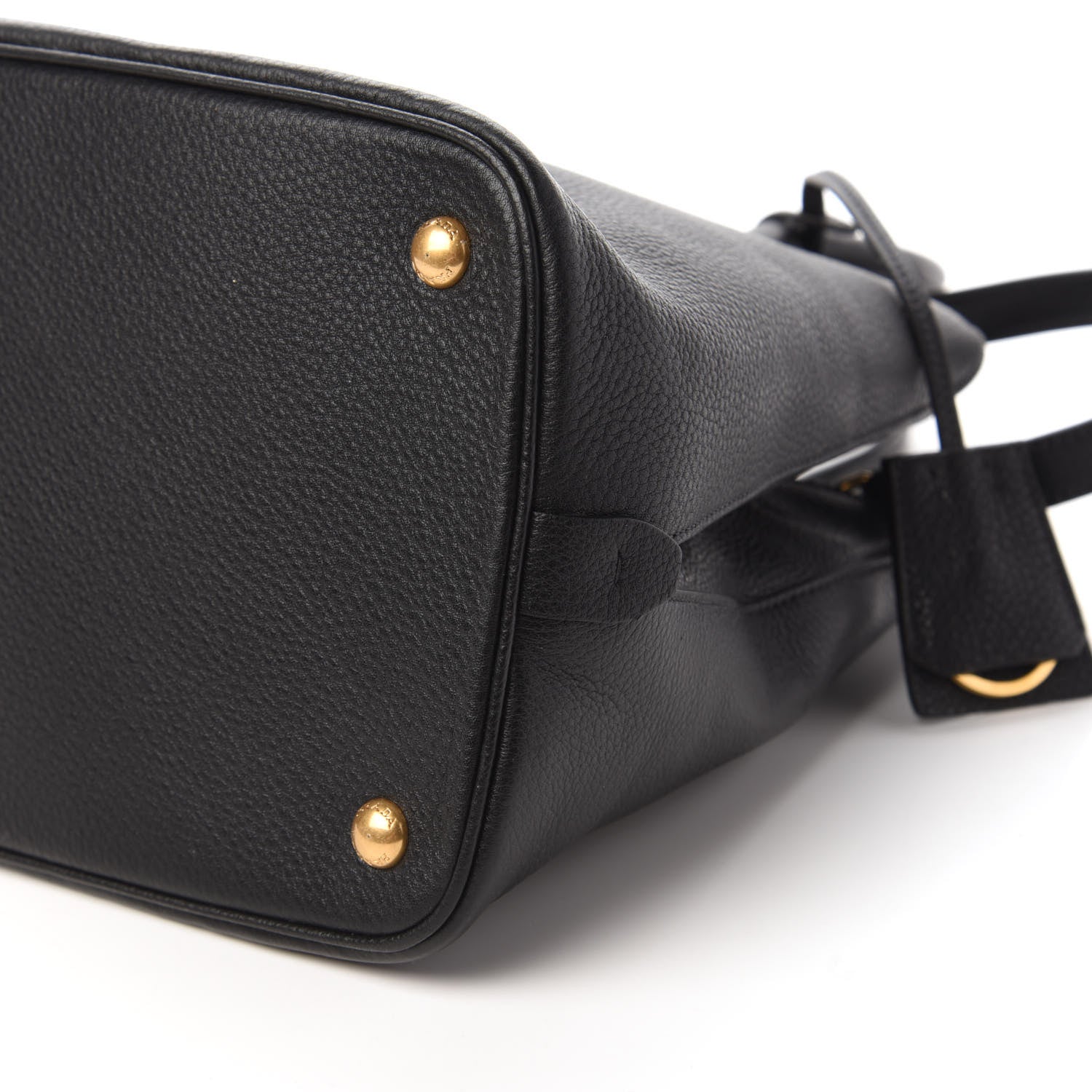 Prada Vitello Daino Tote Black 7 of 9