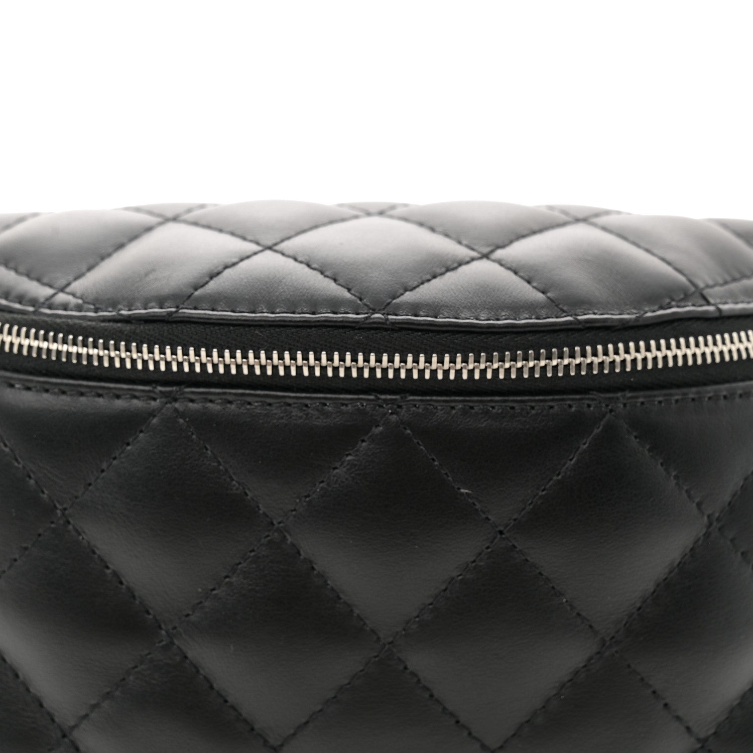Chanel Calfskin Quilted Waist Belt Bag Black 8 of 10