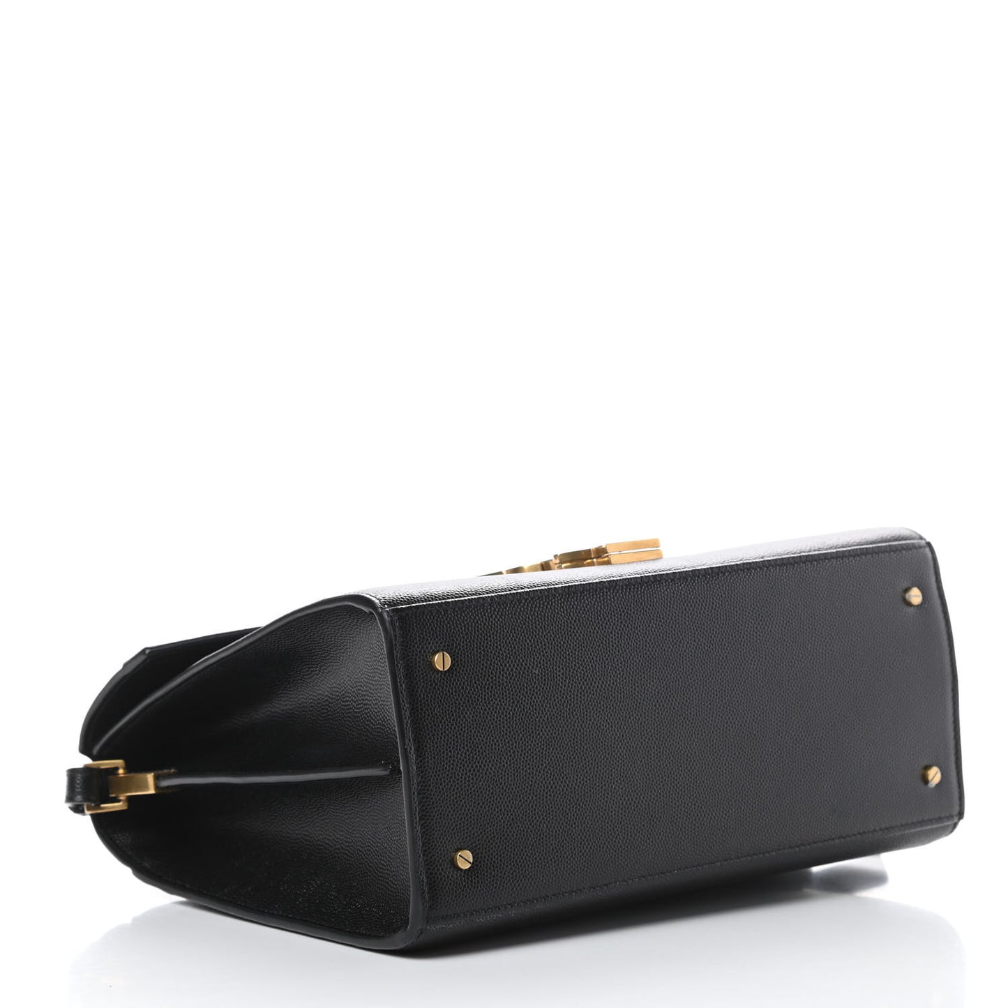 Grain de Poudre Medium Classic Monogram Cassandra Top Handle Black Rouge Legion