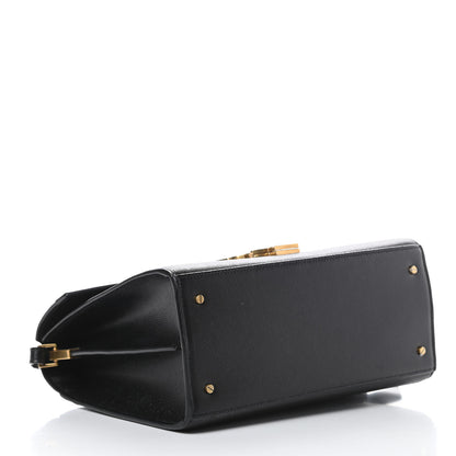 Saint Laurent Grain de Poudre Medium Classic Monogram Cassandra Top Handle Black Rouge Legion 4 of 12