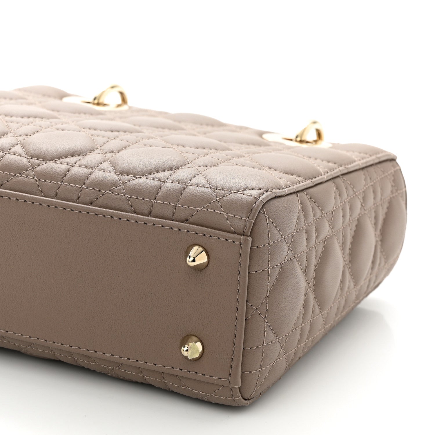 Christian Dior Calfskin Cannage Small My ABCDior Lady Dior Beige 10 of 10