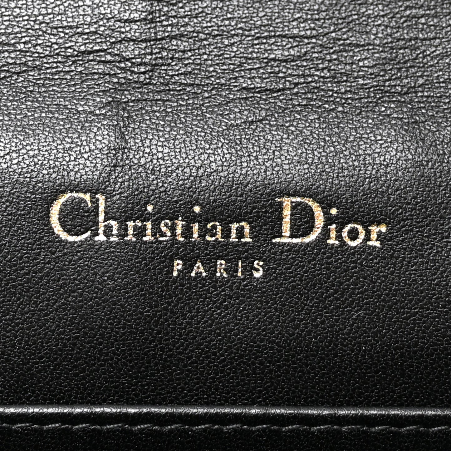 Lambskin Cannage Lady Dior Pouch Black