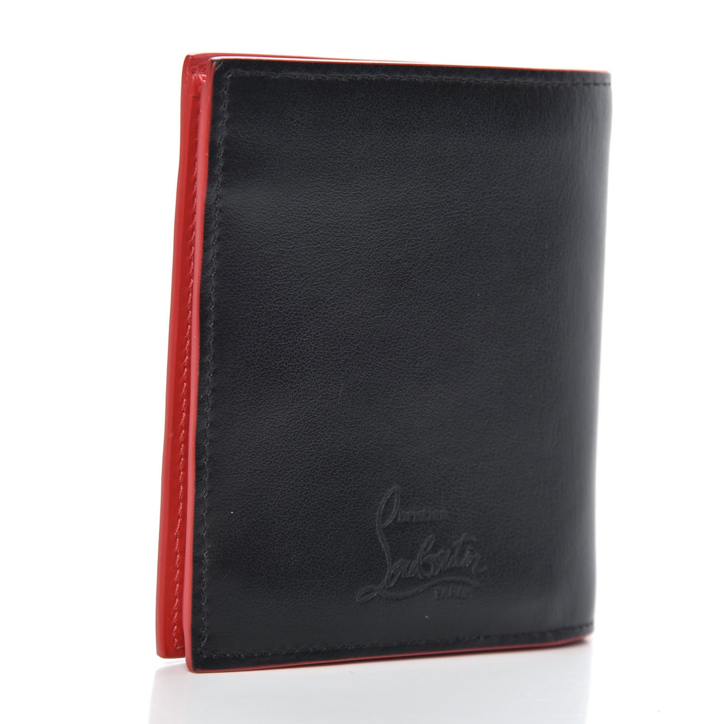 Calfskin Ecusson Panettone Bi-Fold Wallet Black