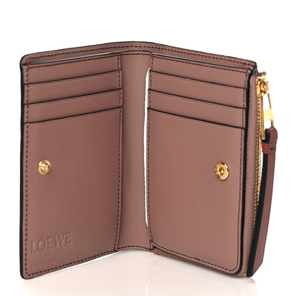 Loewe Calfskin Puzzle Zip Bi-Fold Wallet Dark Blush Dark Rust 5 of 8