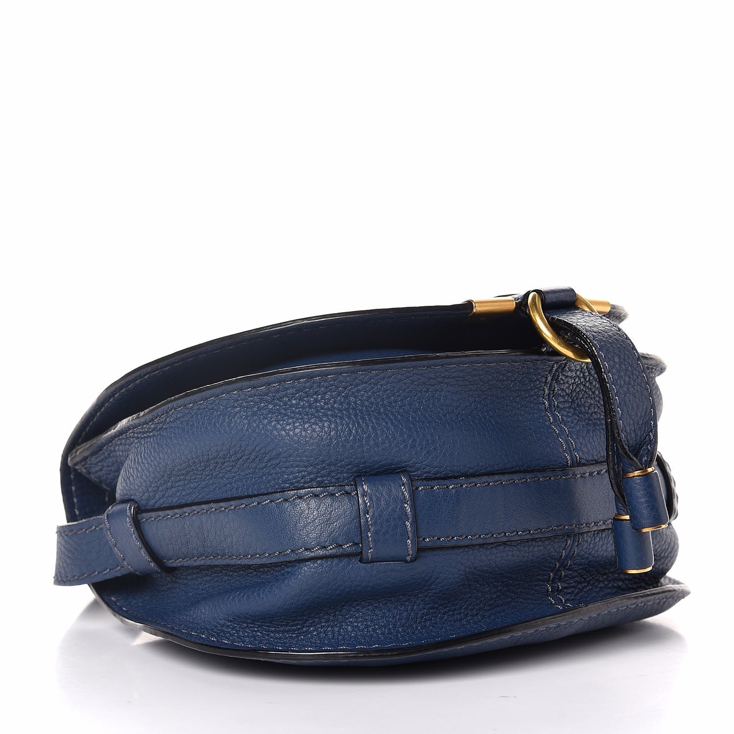Chloe Calfskin Mini Marcie Round Crossbody Bag Navy 4 of 7
