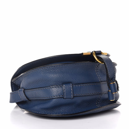 Chloe Calfskin Mini Marcie Round Crossbody Bag Navy 4 of 7