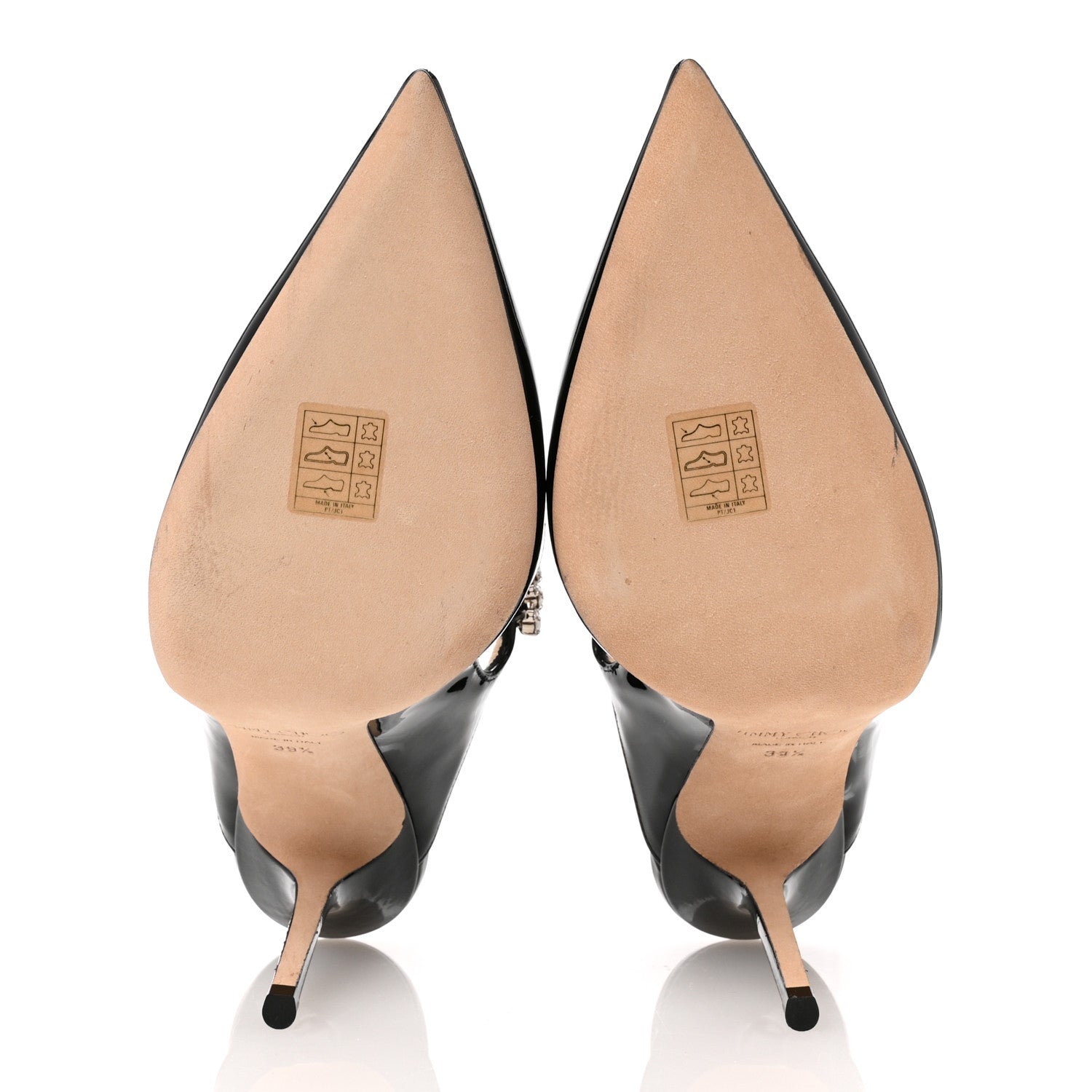 Jimmy Choo Patent Crystal Bing 100 Pumps 39.5 Black 6 of 8