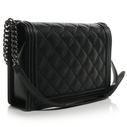 Chanel Calfskin Quilted Large Boy Flap Black 3 of 8