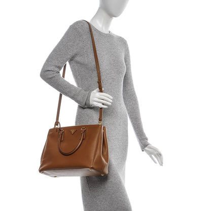 Prada Saffiano Medium Galleria Double Zip Tote Caramel 2 of 7