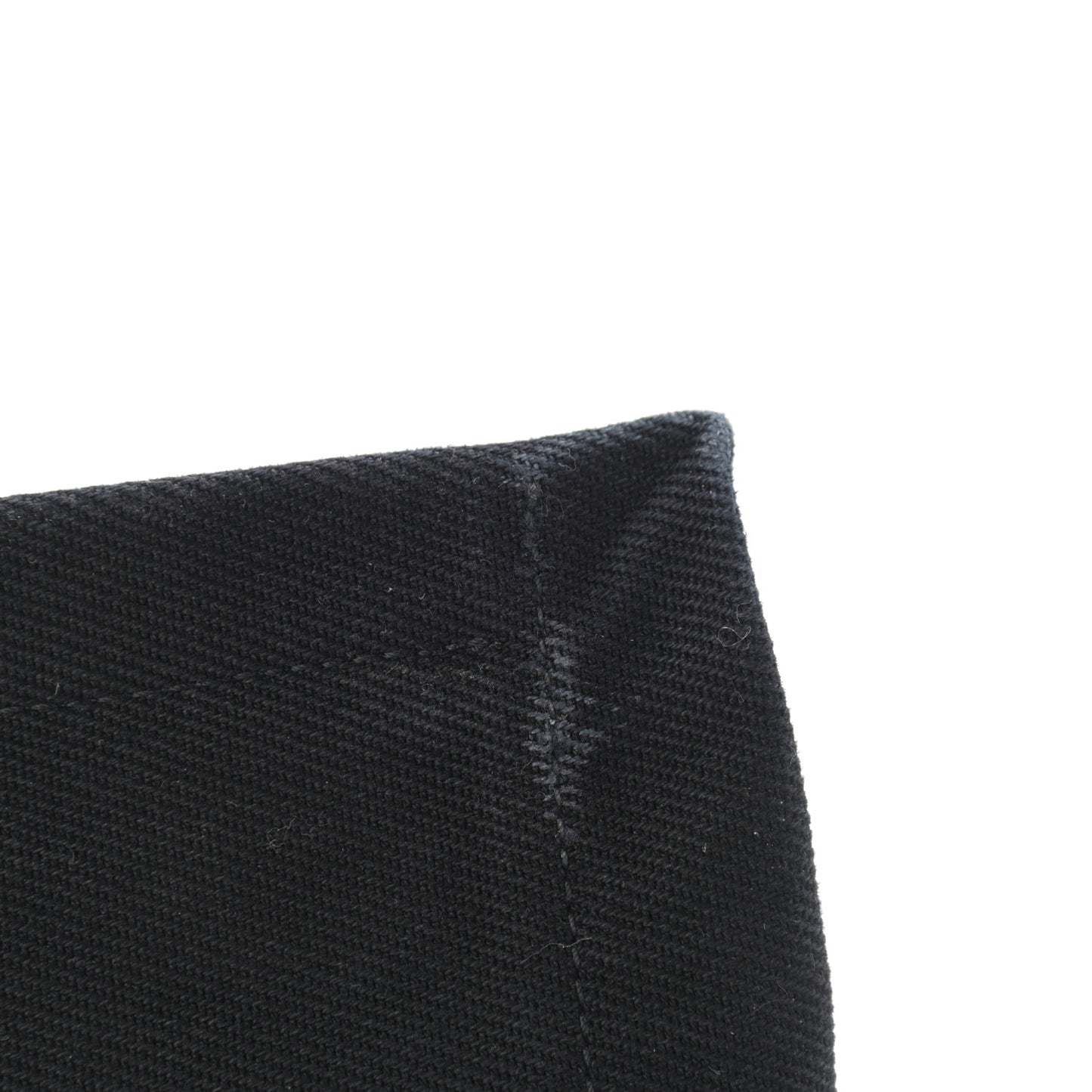 Linen Calfskin Rive Gauche Tote Black