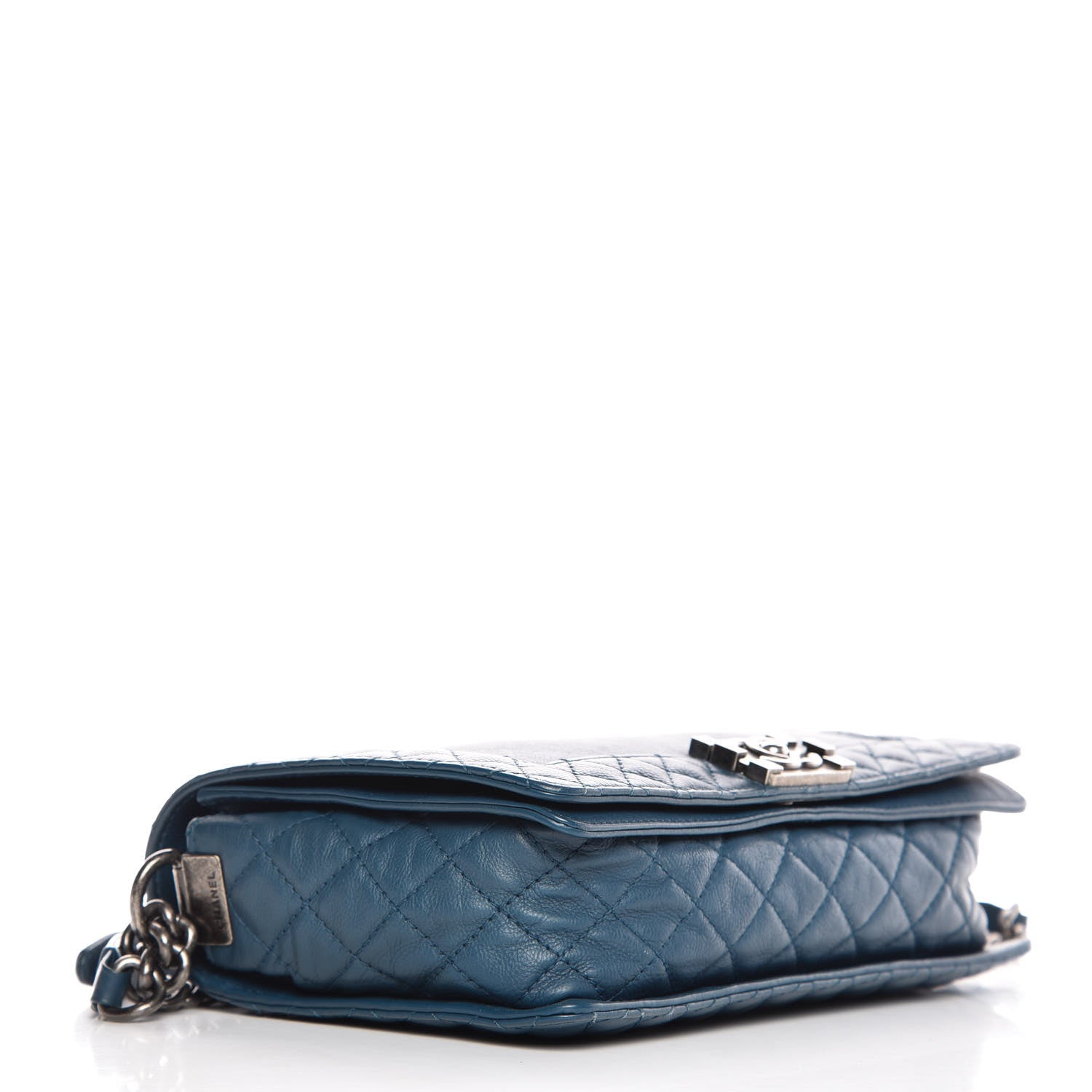 Chanel Calfskin New Medium Boy Reverso Flap Blue 4 of 11