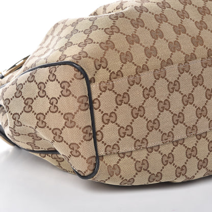 Gucci Monogram Medium Sukey Tote Beige Ebony Black 5 of 9