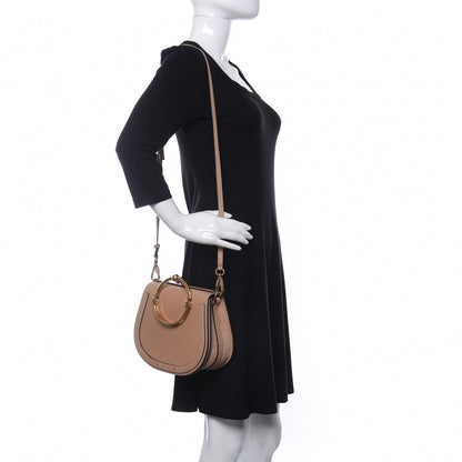 Chloe Calfskin Suede Medium Nile Bracelet Bag Biscotti Beige 2 of 9