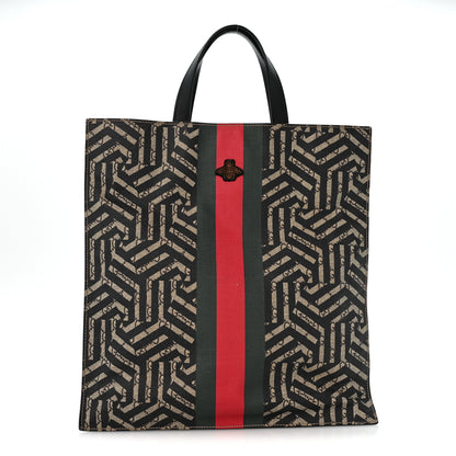 Gucci GG Supreme Monogram Caleido Web Vertical Tote Black 1 of 13