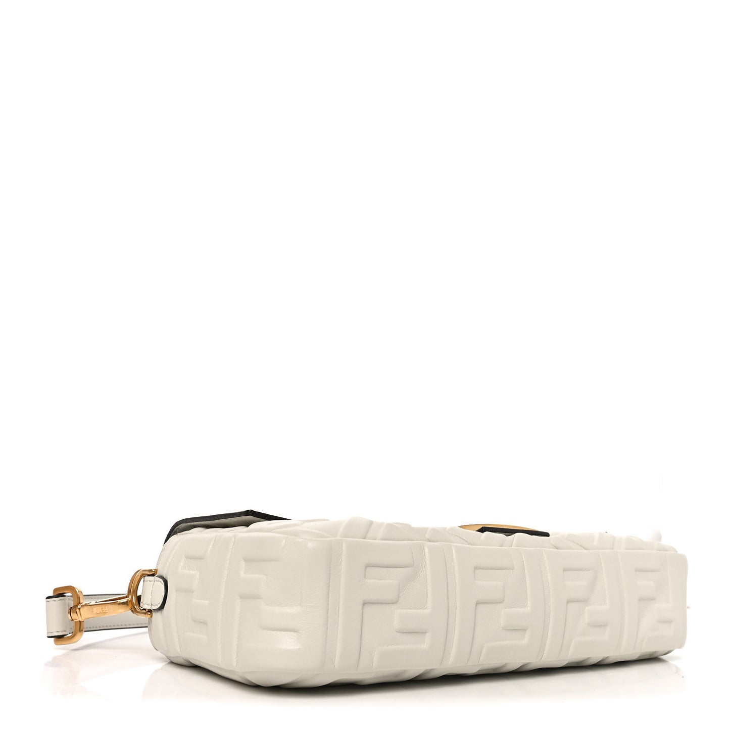 Nappa FF 1974 Embossed Baguette White