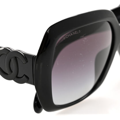 Chanel Acetate Square Sunglasses 71391A Black 7 of 8
