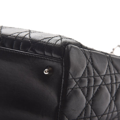 Christian Dior Lambskin Cannage Medium Lady Dior Black 11 of 13