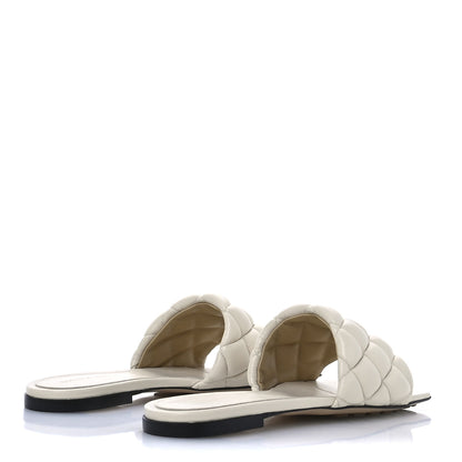 Bottega Veneta Nappa Matelasse Padded Flat Sandals 37 Sea Salt 5 of 8