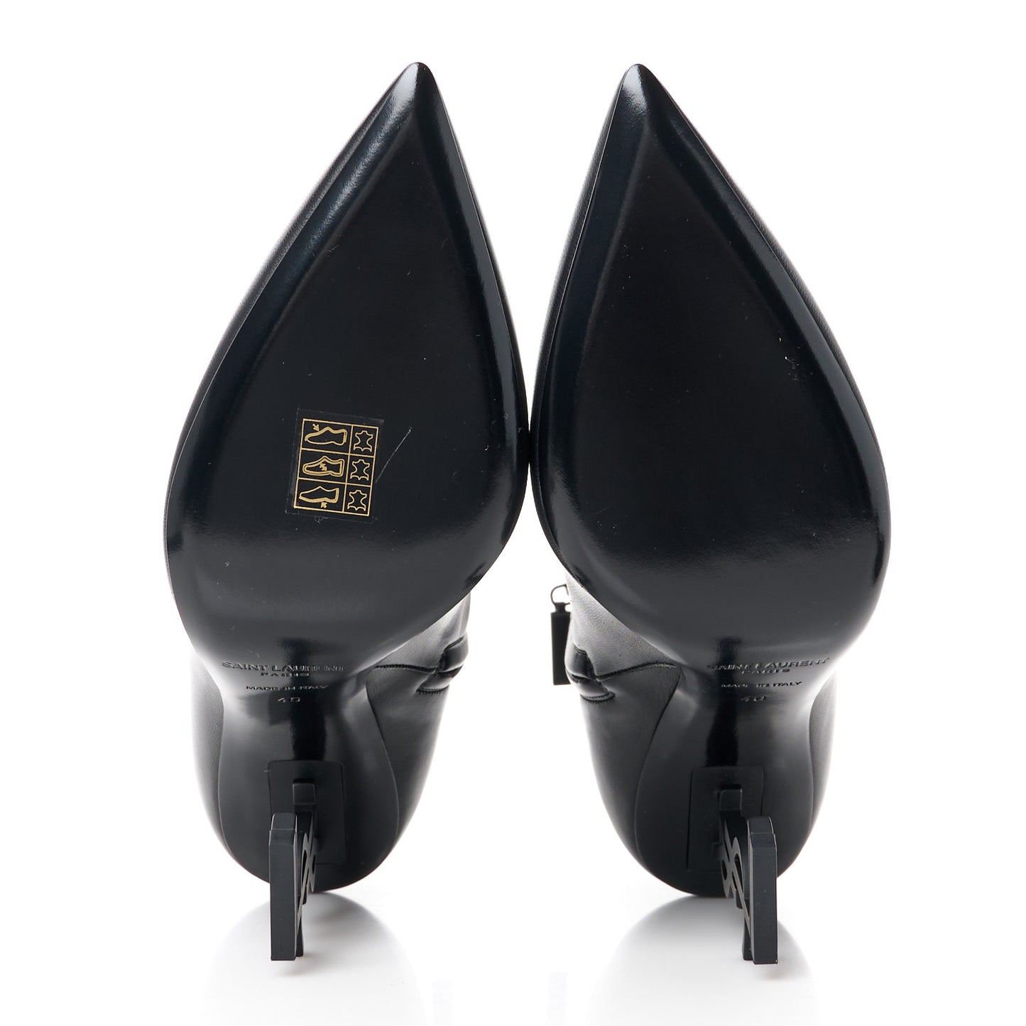 Calfskin Opyum Ankle Boots 40 Black