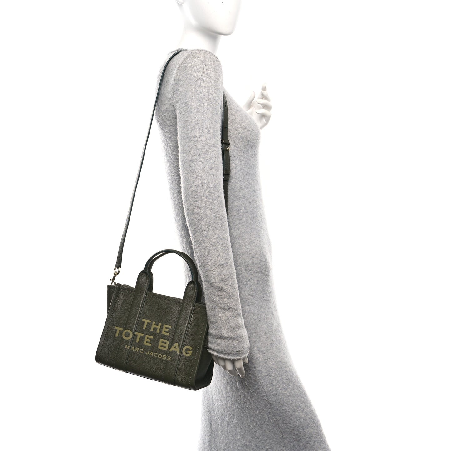 Grained Calfskin Small The Tote Bag Forest