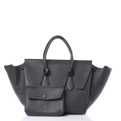 Celine Crisped Calfskin Medium Tie Knot Tote Anthracite 3 of 10