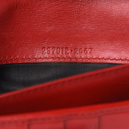 Gucci Calfskin Diamante Dice Continental Wallet Tabasco 7 of 17