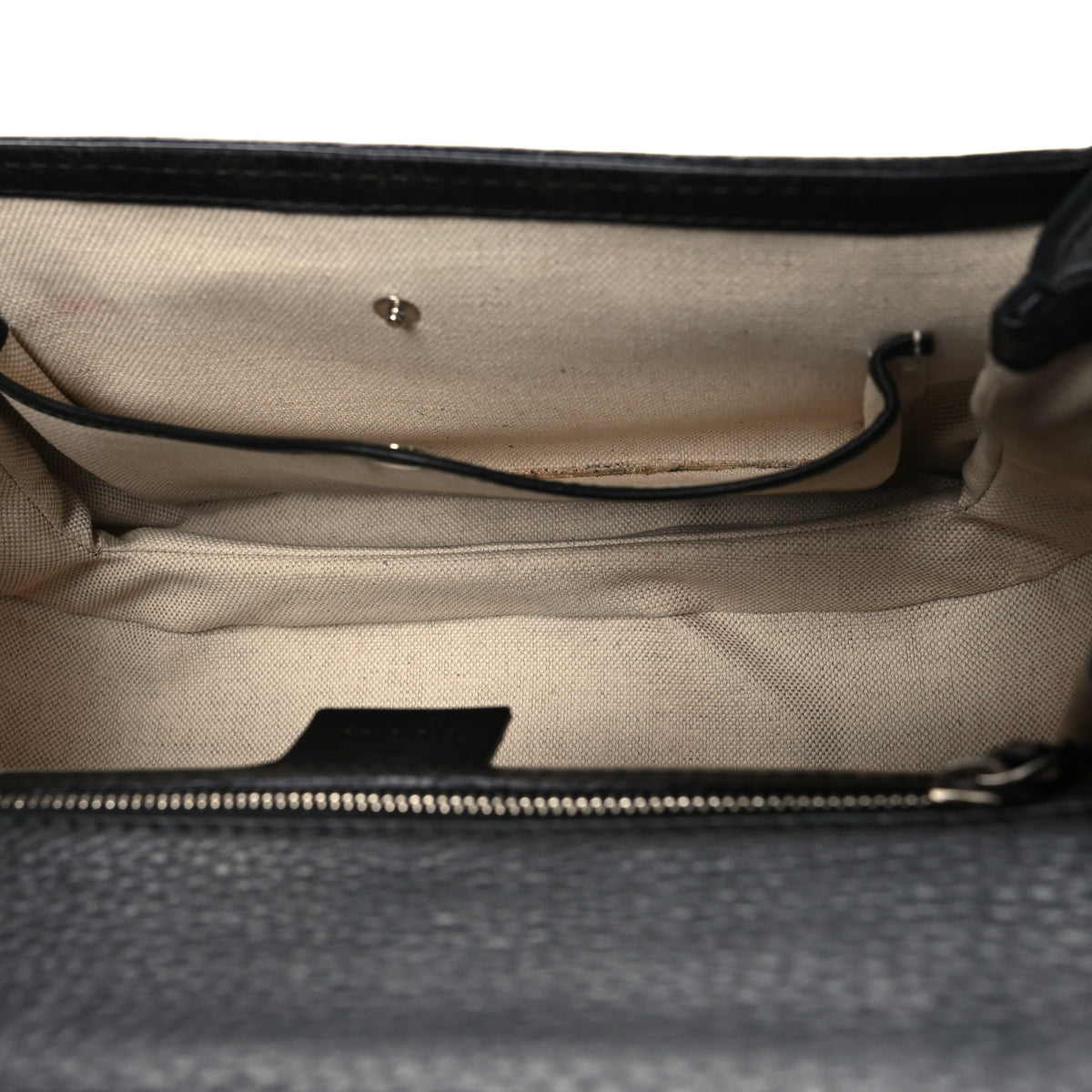 Gucci Calfskin Medium New Bamboo Top Handle Bag Black 6 of 15