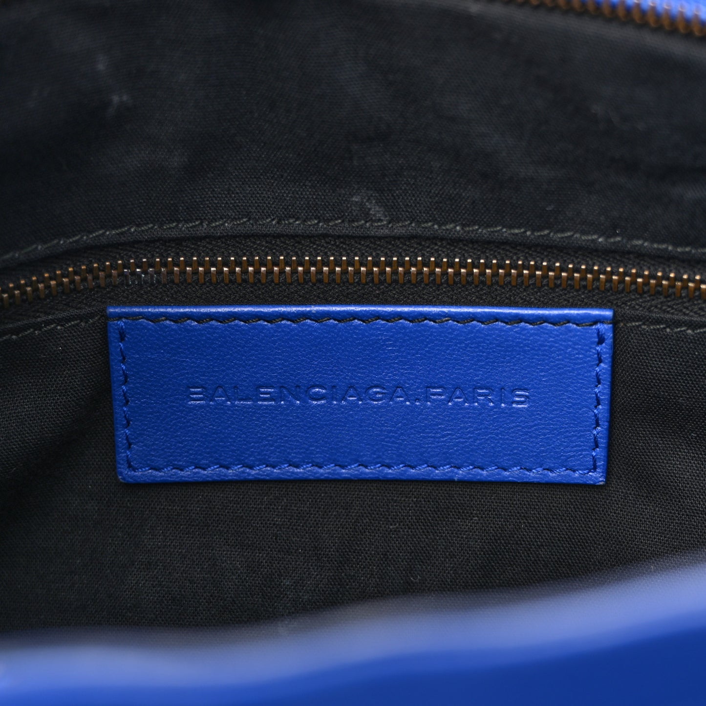 Perforated Lambskin Polka Dots Classic Hardware Velo Blue
