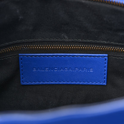 Balenciaga Perforated Lambskin Polka Dots Classic Hardware Velo Blue 7 of 18