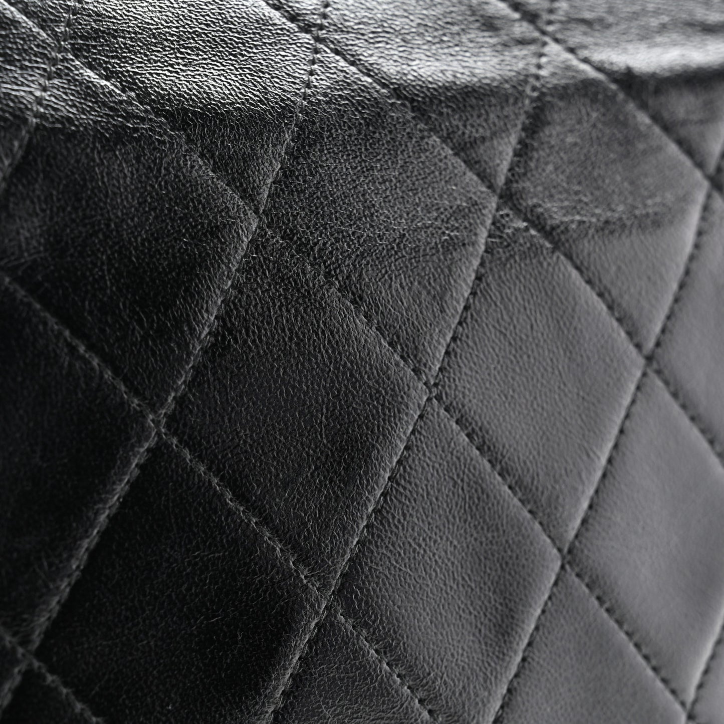 Lambskin Quilted Small Single Flap Black
