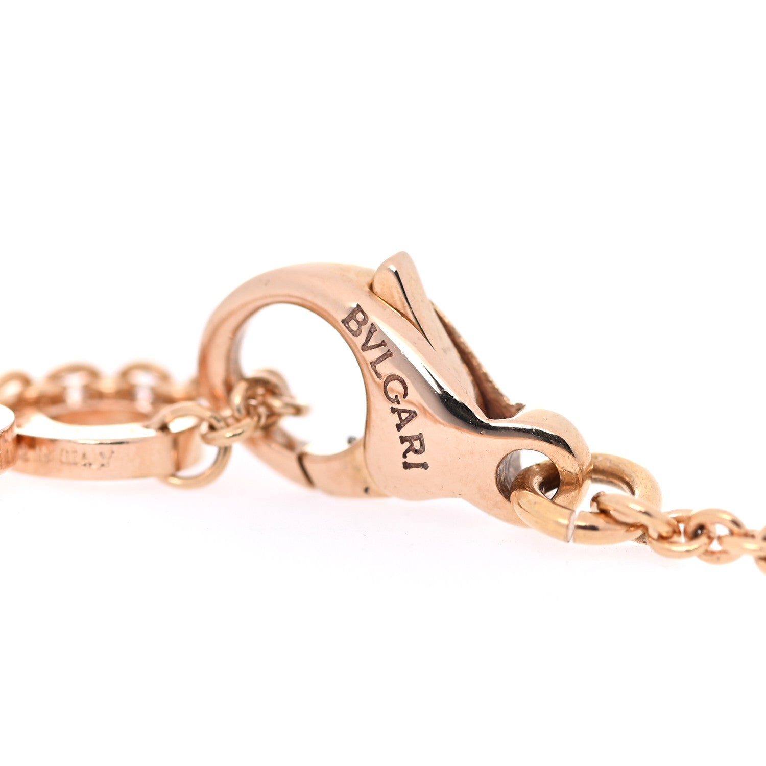 Bulgari 18K Rose Gold Diamond BVLGARI BVLGARI Pendant Necklace 4 of 4