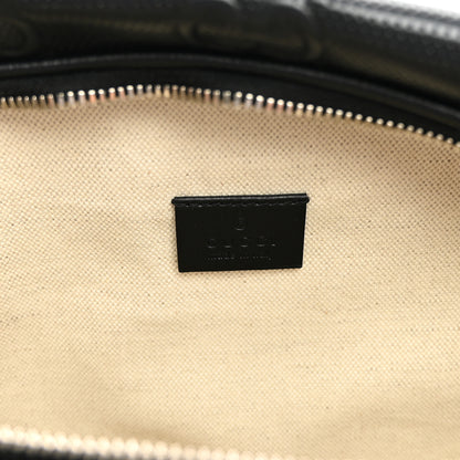 Gucci Calfskin GG Tennis Embossed Pocket Belt Bag Black 5 of 9