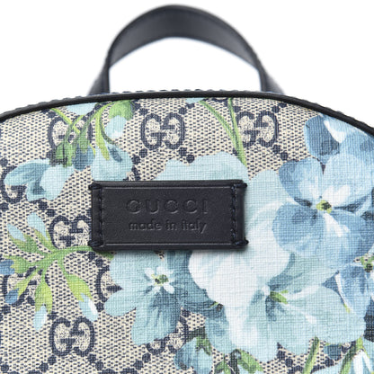 Gucci GG Supreme Monogram Blooms Small Day Backpack Blue 10 of 10