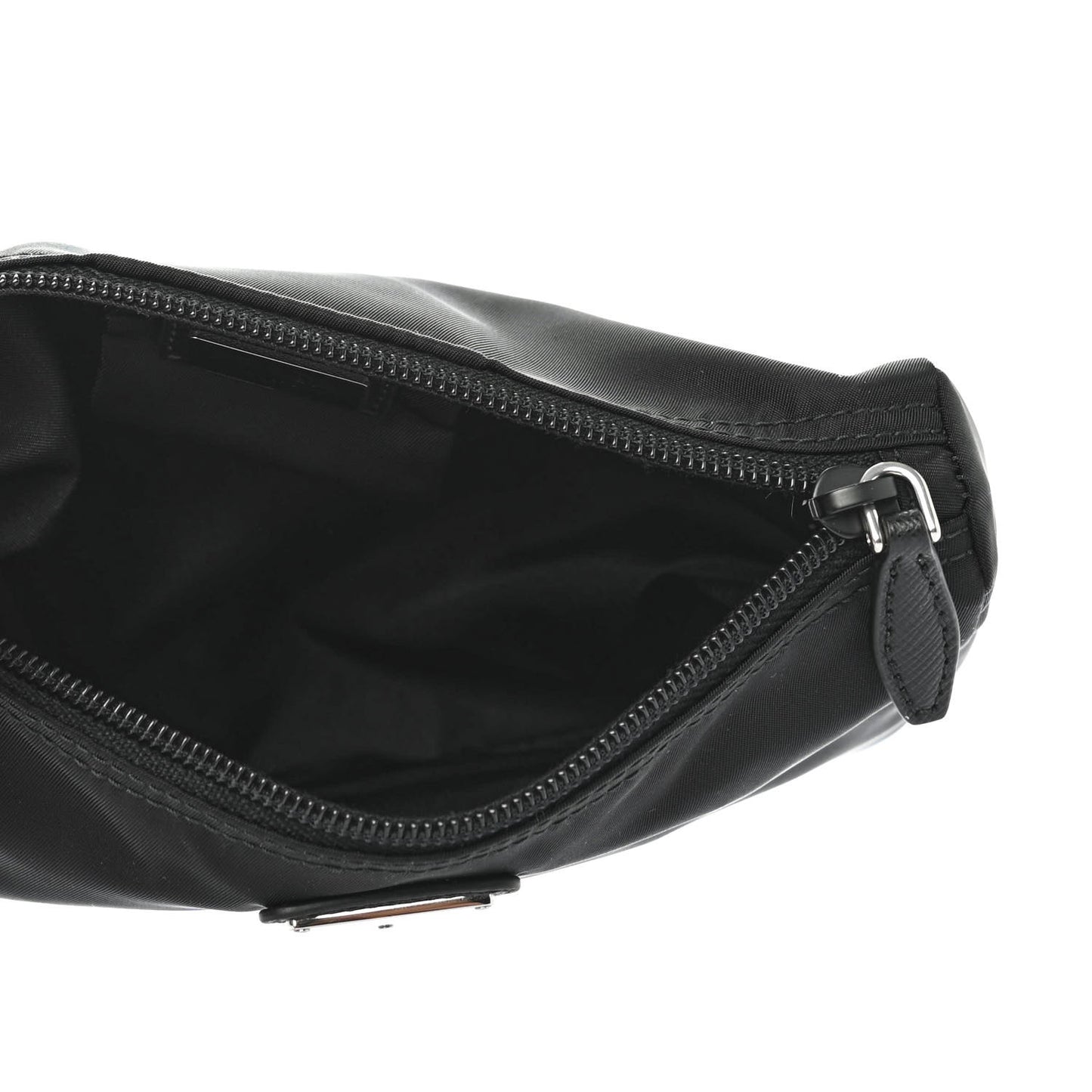 Nylon Tessuto Cosmetic Pouch Black