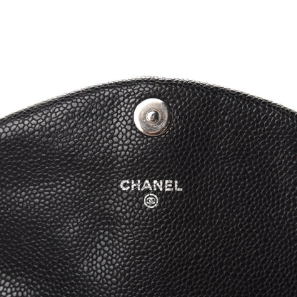 Chanel Caviar Half Moon Wallet On Chain WOC Black 8 of 11