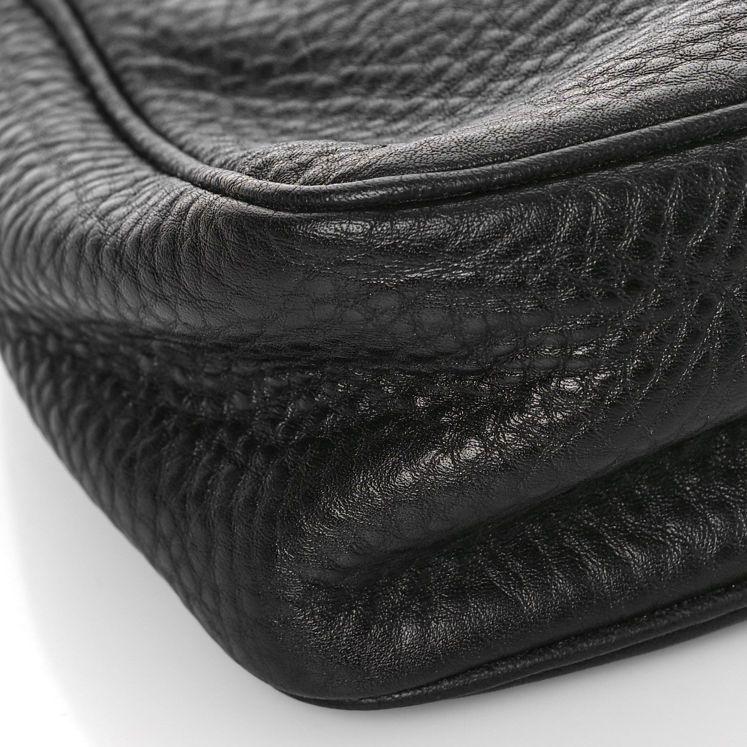 Prada Vitello Daino Pochette Bag Black 6 of 8