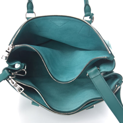 Prada City Calfskin Large Galleria Double Zip Tote Assenzio 5 of 12
