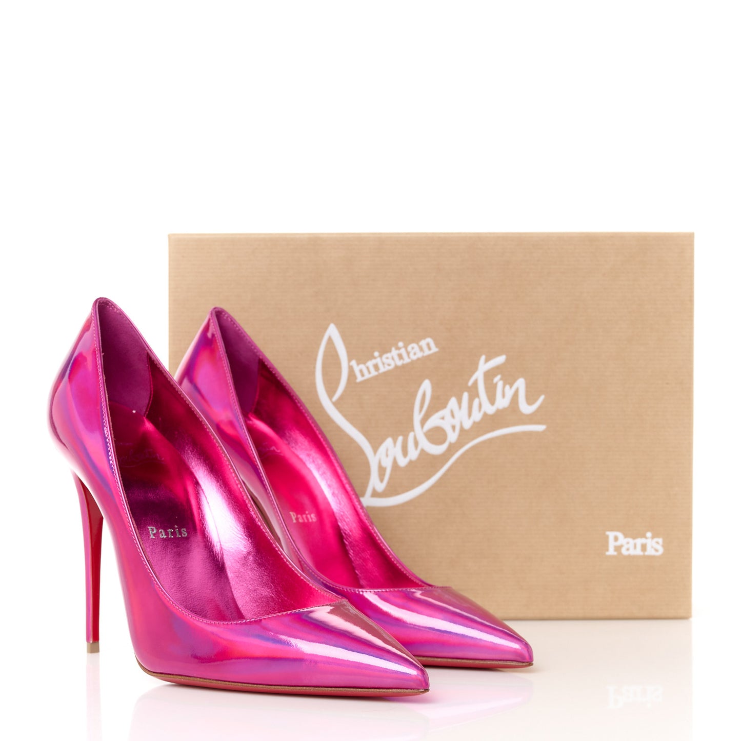 Metallic Patent Psychic So Kate 100 Pumps 39 Fuxia