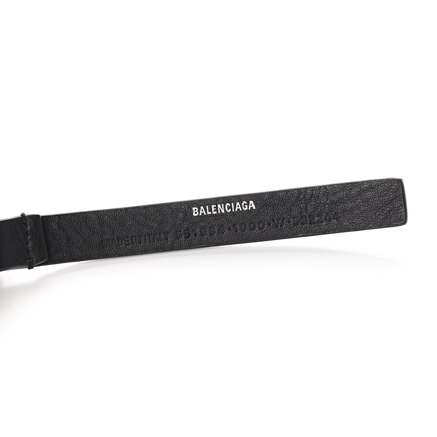 Calfskin Everyday Keyring Charm Black