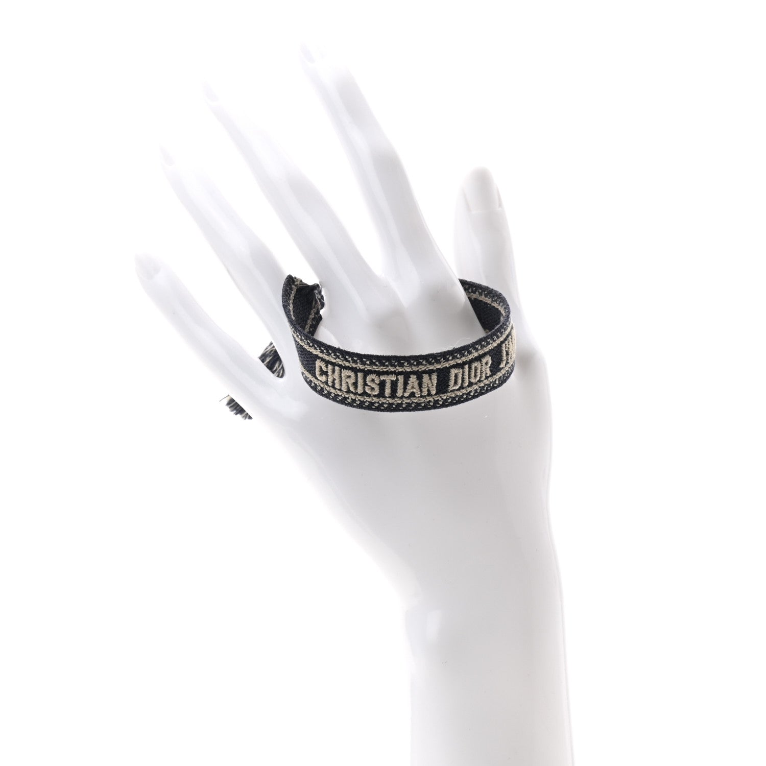 Christian Dior Woven Cotton J'Adior Friendship Bracelet Navy 2 of 3