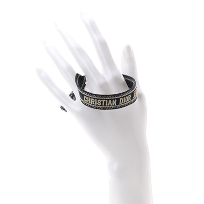 Christian Dior Woven Cotton J'Adior Friendship Bracelet Navy 2 of 3