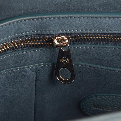 Mulberry Classic Grain Small Bayswater Steel Blue 8 of 9