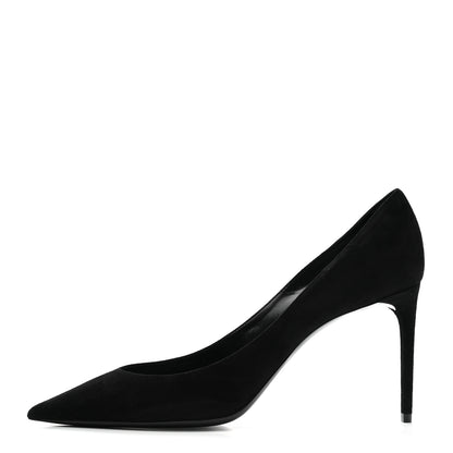 Saint Laurent Suede Zoe 85 Pumps 41 Black 1 of 8