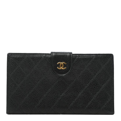 Chanel Caviar Stitched French Wallet Black 1 of 12