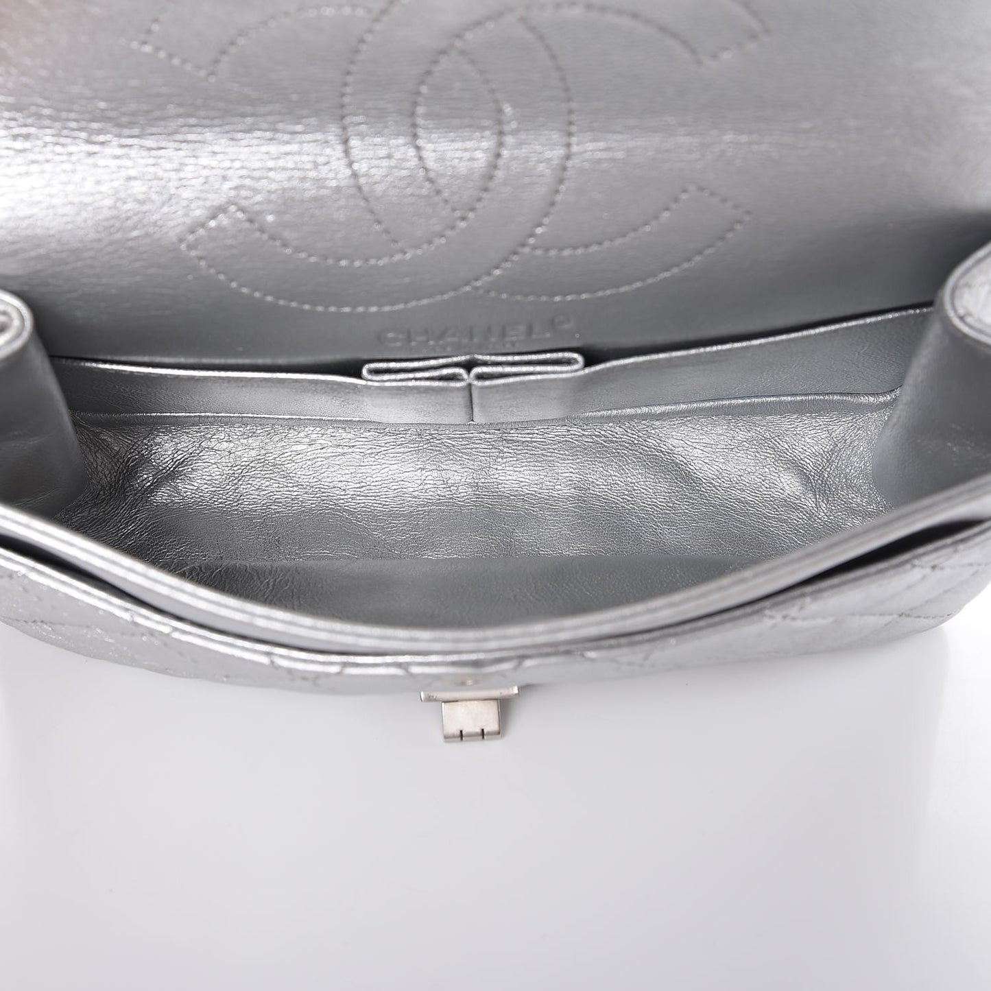 Metallic Calfskin 2.55 Reissue 225 Flap Silver