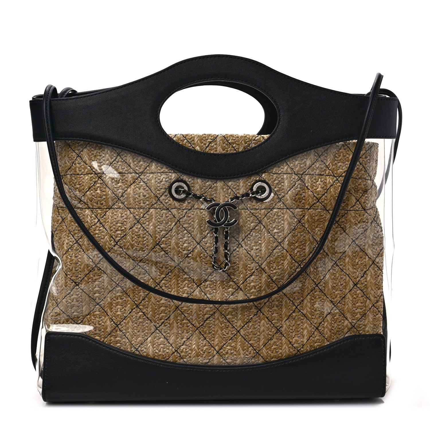 Chanel Calfskin PVC Quilted Chanel 31 Bag Black 1 of 9