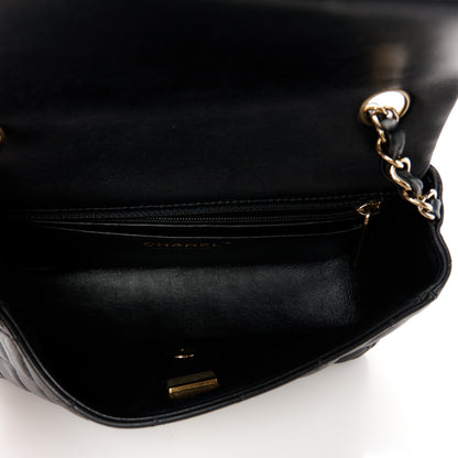 Chanel Lambskin Quilted Mini Rectangular Flap Black 5 of 11