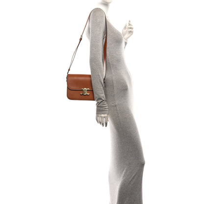 Celine Natural Calfskin Medium Triomphe Tan 2 of 10