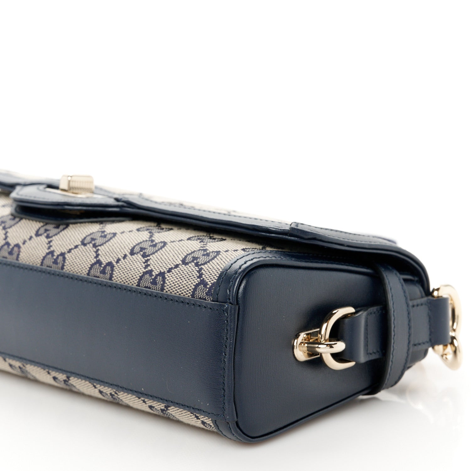 Gucci GG Monogram Small Luce Shoulder Bag Beige Blue 11 of 11