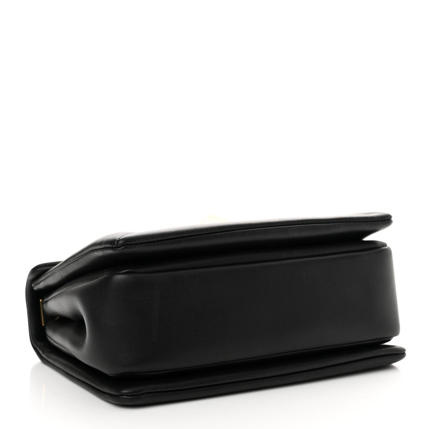 Nappa One Stud Chain Clutch Black